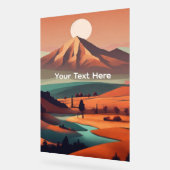 Boho landscape  acryl bord (Hoek)