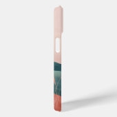 Boho Landschap Abstracte bergen met naam Case-Mate iPhone Case (Achterkant / Rechts)