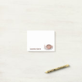 Boho Latte met bloemen gepersonaliseerd Post-it® Notes (Op bureau)