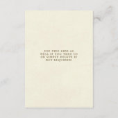 Boho lavendel bloemen bruiloft informatiekaart informatiekaartje (Achterkant)