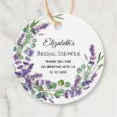 Boho Lavender Eucalyptus Vrijgezellenfeest Bedankjes Labels (Achterkant)