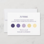 Boho Lavender Mariage Attire Carte de code robe in (Devant)