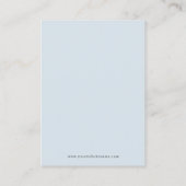 Boho Leaf Dusty Blue Earring Jewelry Display Visitekaartje (Achterkant)