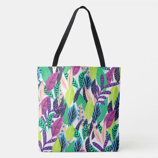 Boho Leaves Draagtas (Voorkant)