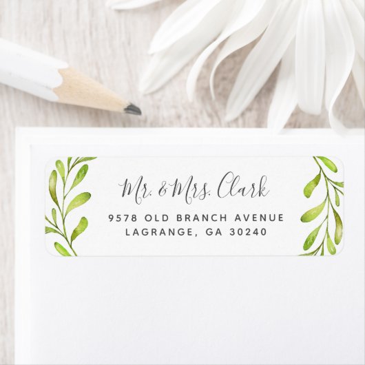 Boho Leaves Trouw Retouradres Labels (Insitu)