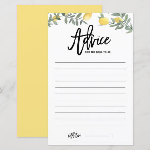 Boho Lemon Conseils pour la carte de Fête des mari