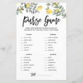 Boho Lemon wat is er in je Purse Vrijgezellenfeest (Voorkant)