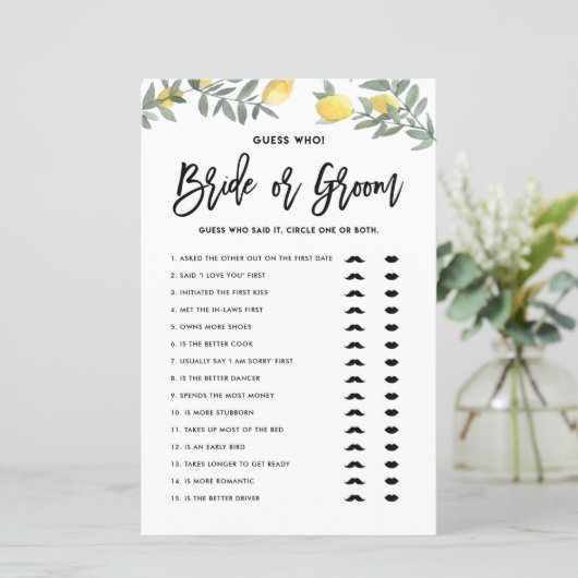 Boho Lemon zei dat ze zei dat Vrijgezellenfeest Ga (Staand voorkant)