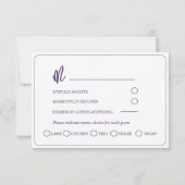 Boho Lemons & Lavender Wedding RSVP (Dos)