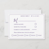 Boho Lemons & Lavender Wedding RSVP (Dos)