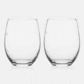 Boho lente zomer bruiloft wijnglas zonder voet (Links)