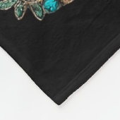 Boho Leopard Christmas Tree Cheetah Print Coquette Fleece Deken (Hoek)