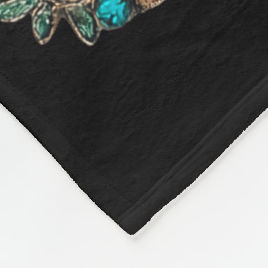 Boho Leopard Christmas Tree Cheetah Print Coquette Fleece Deken (Hoek)