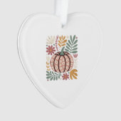 Boho Léopard Citrouille Automne � Floral Rétro D'a (devant)