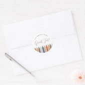 Boho leraar Klassic Round Sticker (Envelop)