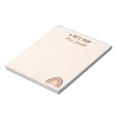 Boho leraar waardering regenboogApple Notitieblok (Gedraaid)