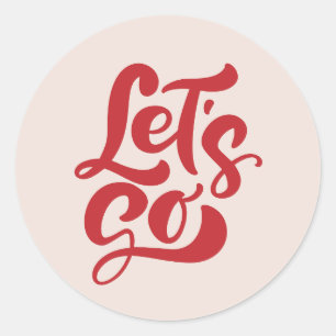 Boho Let's Go Bullet Journal Ronde Sticker