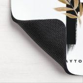 Boho Letter P Monogram Palm laat tropisch Muismat (Hoek)