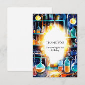 Boho Leuke Verjaardag Scheikundige Bedankkaart (Voorkant / Achterkant)