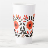 Boho Liberty bloemen Latte Mok (Voorkant)