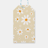 Boho licht Daisy 1e Verjaardag dank u cadeau Label Cadeaulabel (Achterkant)