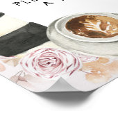 Boho Liefde Bruist Bruidsmeisjesfeest Liefde is Zo Poster (Hoek)