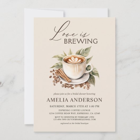 Boho Liefde Bruist Bruiloft Borrel Kaart (Voorkant)