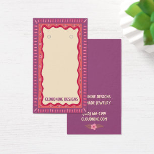 Boho Lijst Oorbel Ketting Sieraden Display Kaart