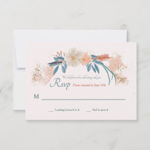 Boho Lijst RSVP-kaart RSVP Kaartje