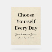 Boho Linen Self-Love Every Day Quote (Recto)