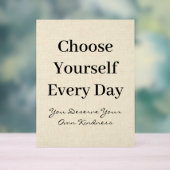 Boho Linen Self-Love Every Day Quote (Neutre)