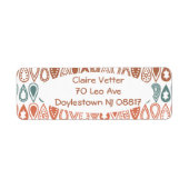 Boho Lines Etiket (Voorkant)