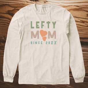 Boho Linkse Moeder Sinds Jaar Hartjes Typografie E Tri-Blend Shirt