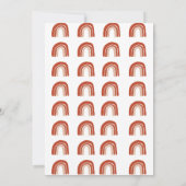 Boho Lion Baby shower Invitation Kaart (Achterkant)