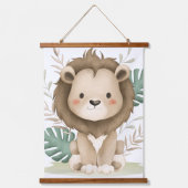 Boho Lion &leaf Hangend Wandkleed (Voorkant)