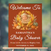 Boho Little Acorn Baby shower d'automne Bienvenue (Neutre)