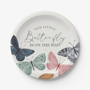 Boho Little Butterfly Baby shower Servies Papieren Bordje