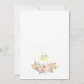 Boho Little Dumpling Baby shower Invitation Kaart (Achterkant)