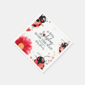 Boho Little Ladybug-Baby shower Servet (Hoek)