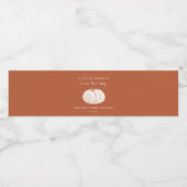 Boho Little Pumpkin Herfst Baby shower Favor Waterfles Etiket (Enkel label)