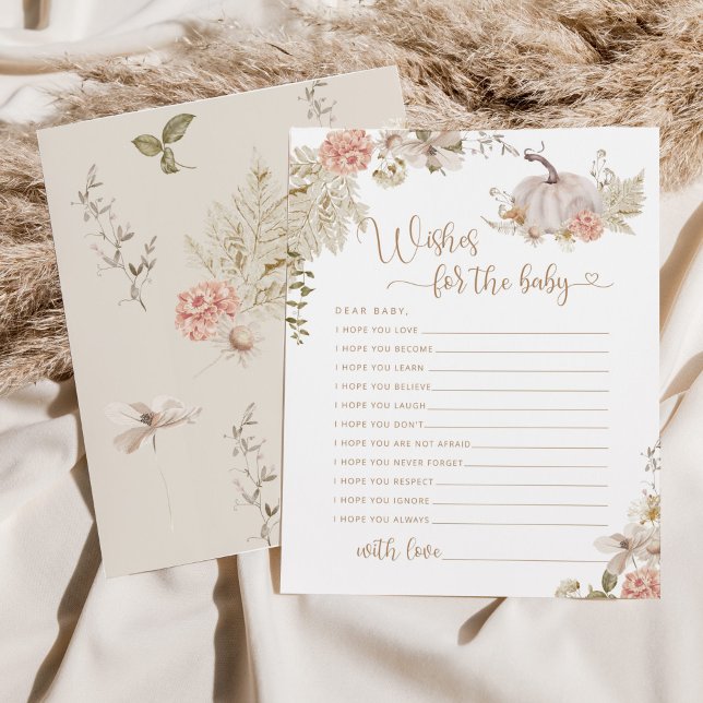 Boho Little pumpkin wenst een baby kaart (Creator heeft geüpload)