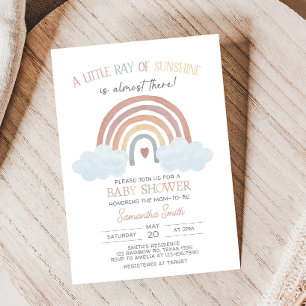 Boho Little Ray van Sunshine Baby shower Kaart