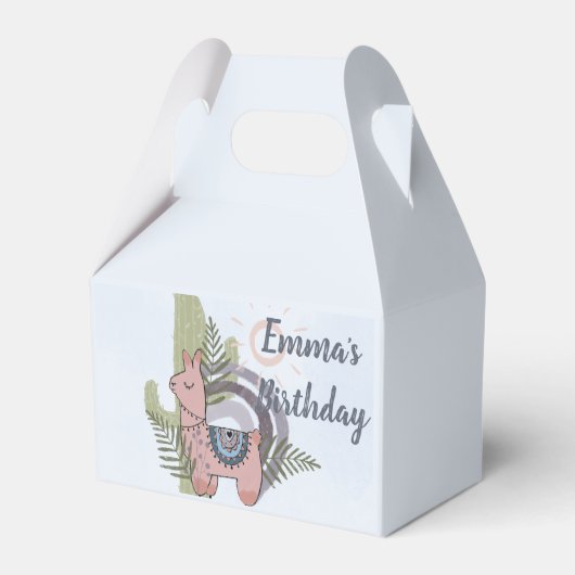 Boho Llama Bedankdoosjes (Voorkant Zijde)