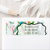 Boho Llama Bohem, Étiquette de adresse d'affaires (En situation)