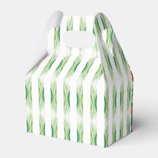 Boho lokaal geteelde boerenmarkt Baby shower Bedankdoosjes (Achterkant)