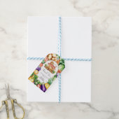 Boho lokaal geteelde boerenmarkt Baby shower Cadeaulabel (Met Touw)