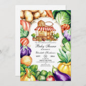 Boho lokaal geteelde boerenmarkt Baby shower Kaart (Voorkant / Achterkant)