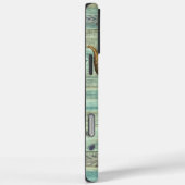 Boho Longhorn Skull Floral Monogram Case-Mate iPhone Case (Achterkant / Rechts)