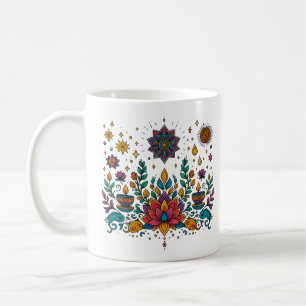 Boho Lotus Mind Meditatie Kunst Koffiemok