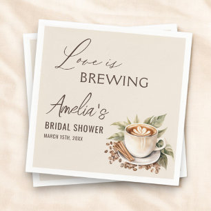 Boho Love Bruist Bruilofts Bruidsuitnodiging Café Servet